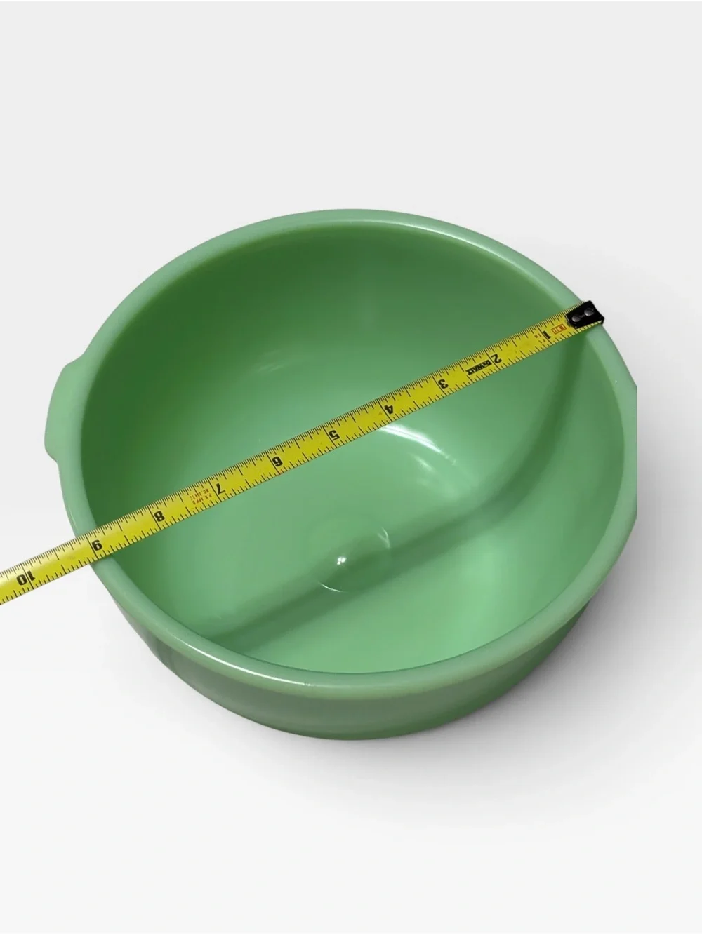 Vintage 1950’s Sunbeam Glasbake Jadeite 3 Quart Large 9” Mixing Bowl Mixmaster